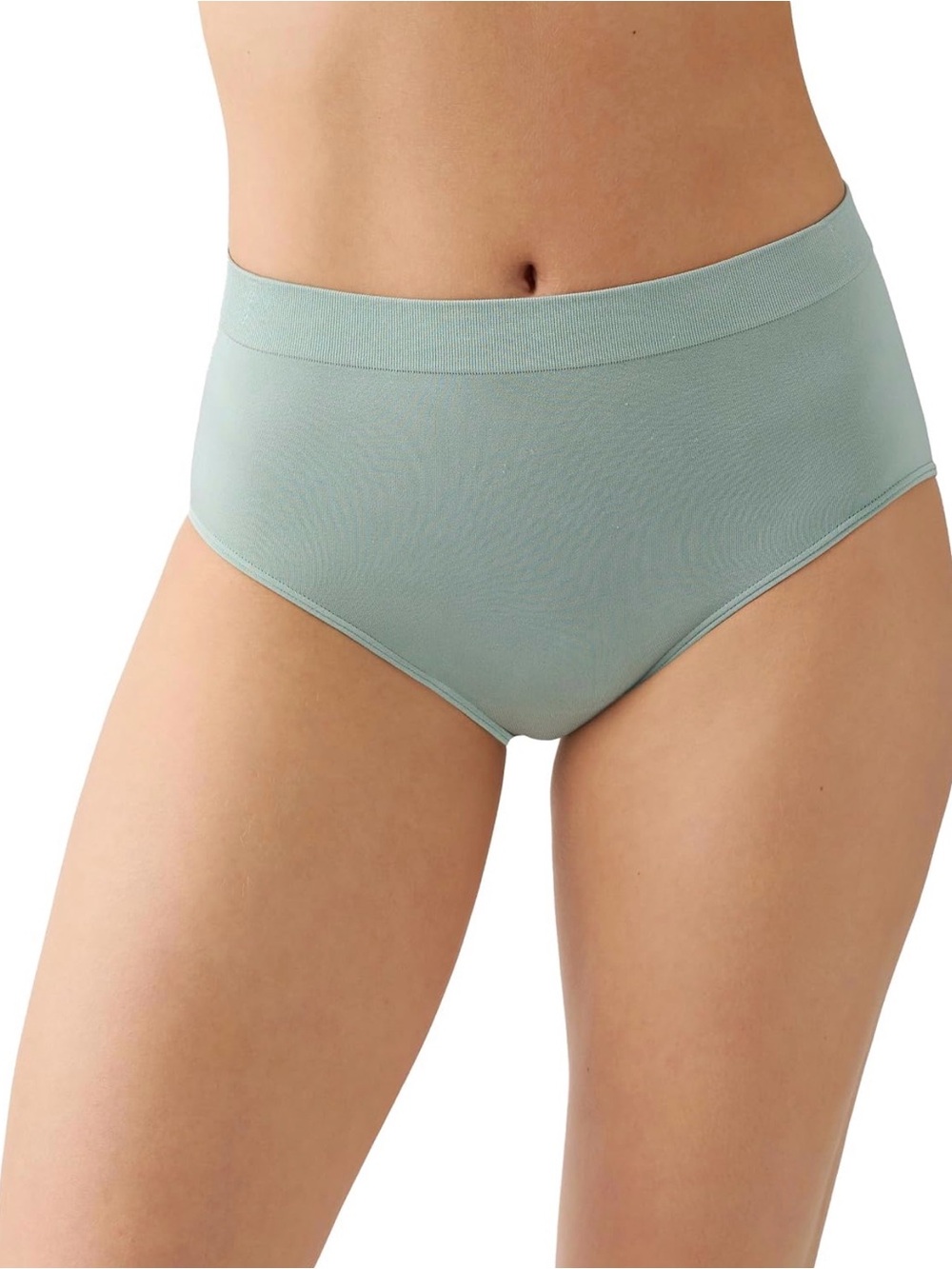 Wacoal Seamless High-Rise Briefs in Soft Mint